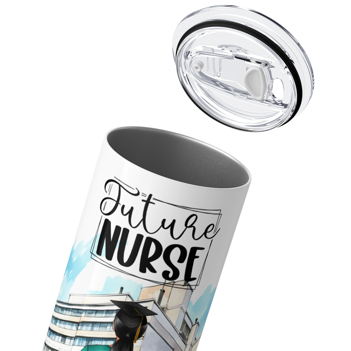Personalized Future Nurse 20oz Skinny Tumbler