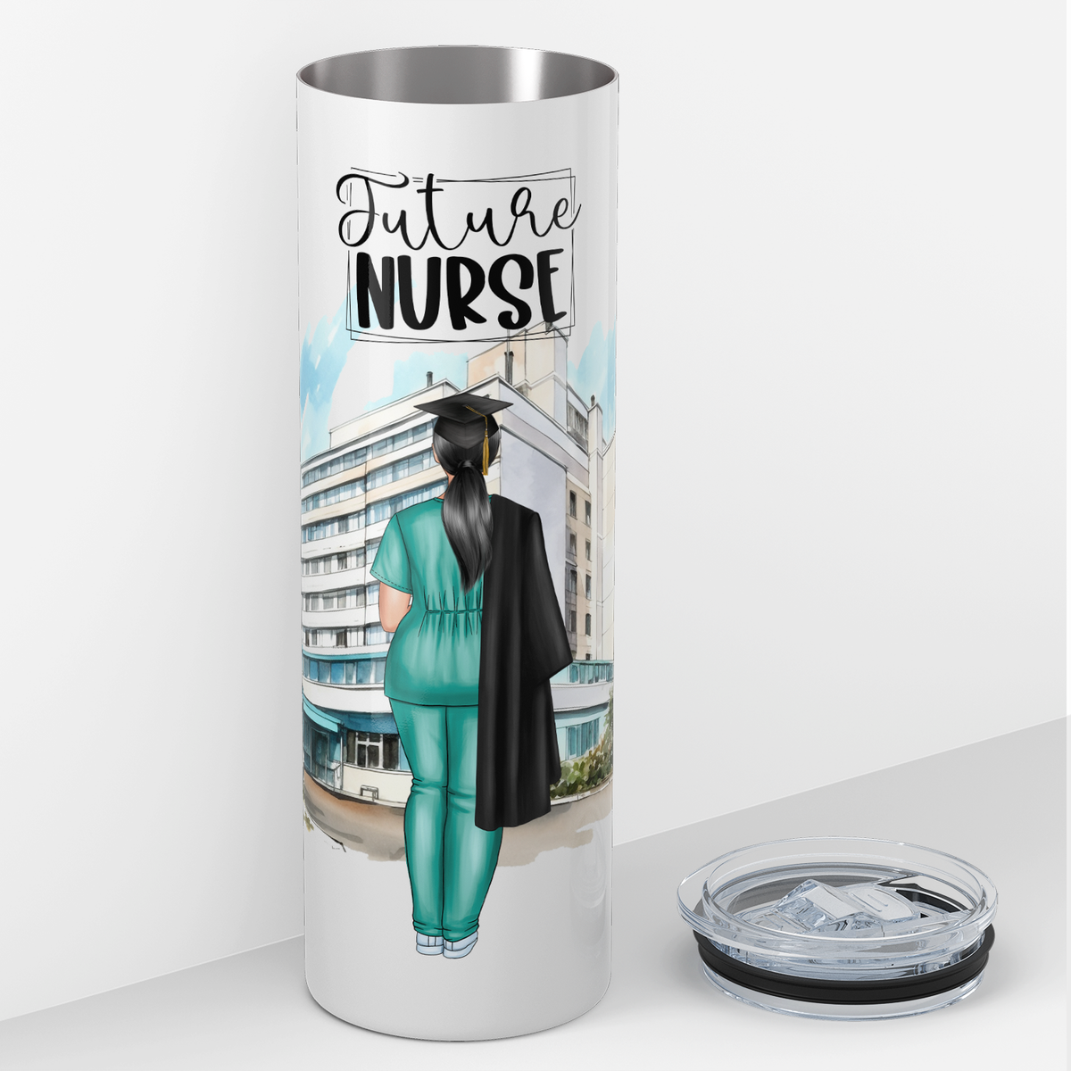 Personalized Future Nurse 20oz Skinny Tumbler