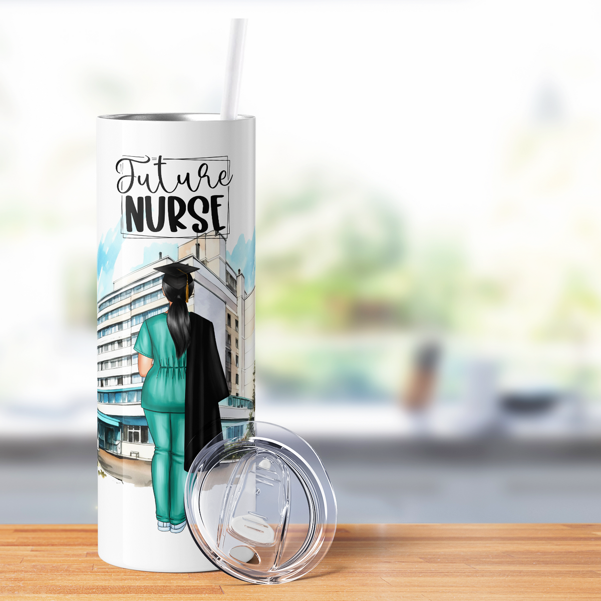 Personalized Future Nurse 20oz Skinny Tumbler