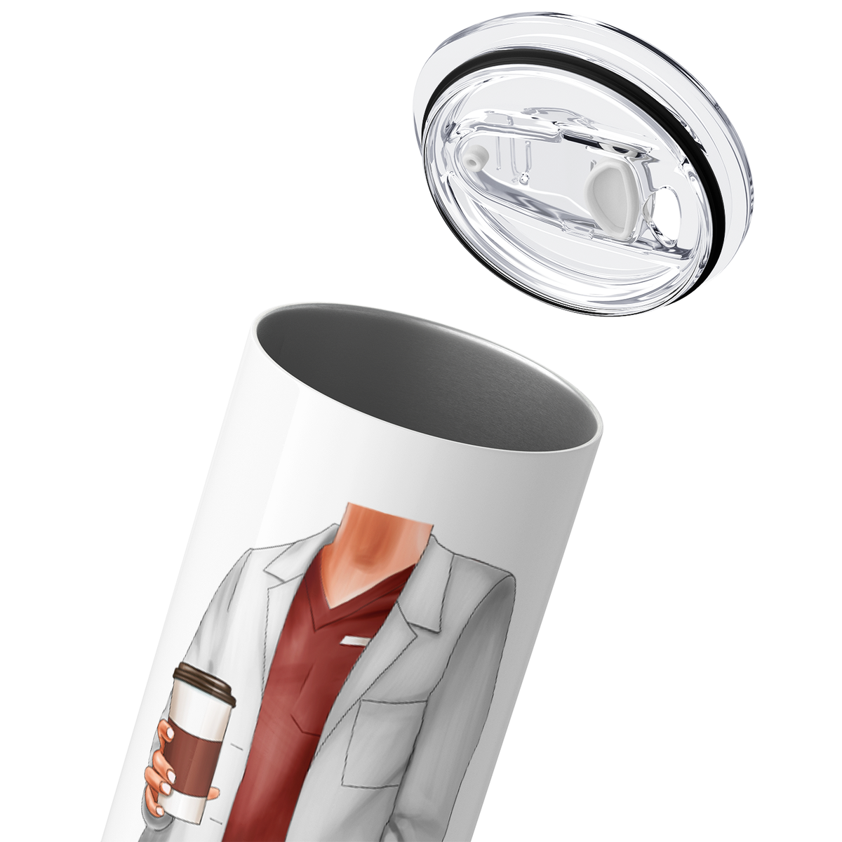 Personalized But Did You Die 20oz Skinny Tumbler