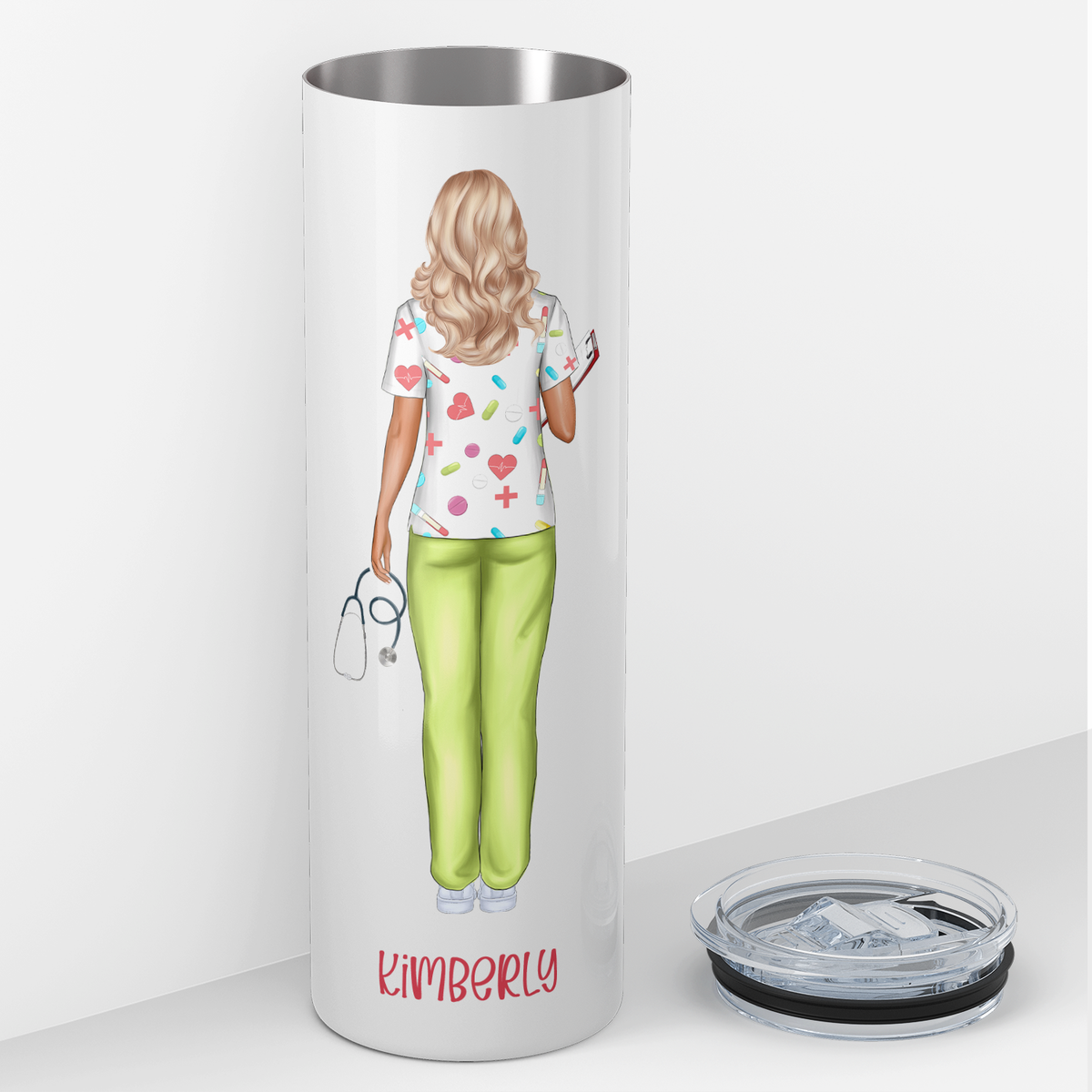 Personalized Nurse Limited Edition on 20oz Skinny Tumbler