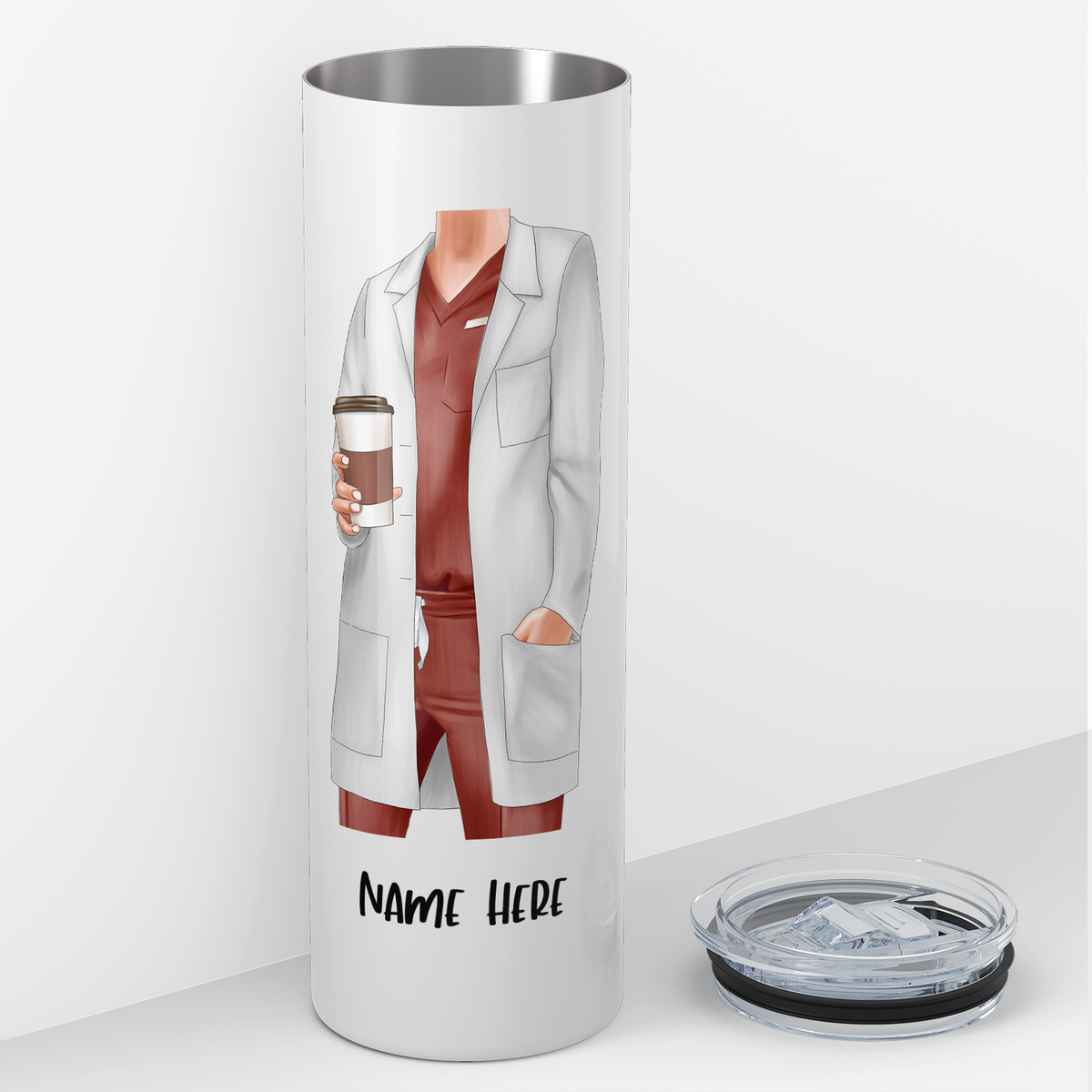 Personalized But Did You Die 20oz Skinny Tumbler