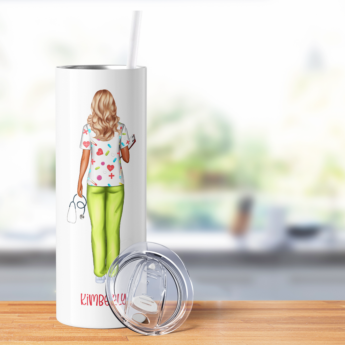 Personalized Nurse Limited Edition on 20oz Skinny Tumbler