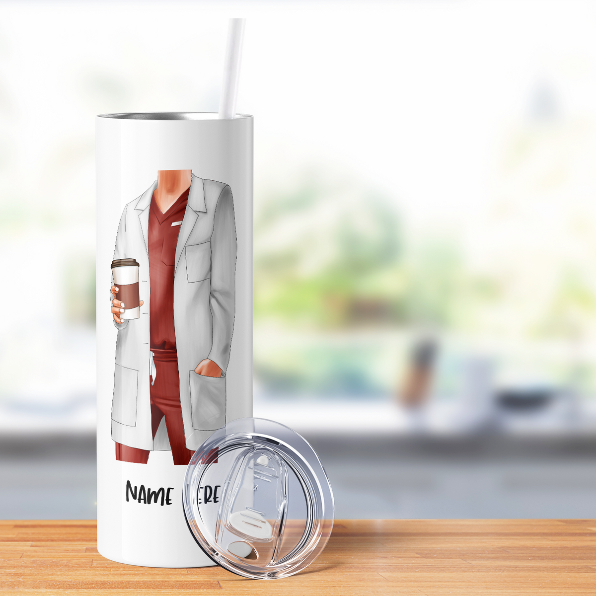 Personalized But Did You Die 20oz Skinny Tumbler