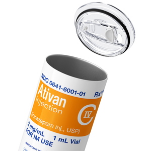 Ativan Orange 20oz Skinny Tumbler