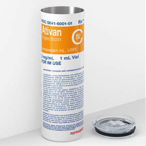 Ativan Orange 20oz Skinny Tumbler