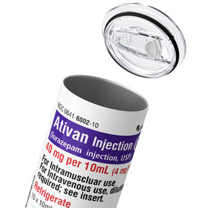 Ativan Purple 20oz Skinny Tumbler