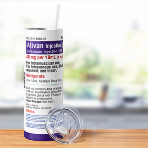 Ativan Purple 20oz Skinny Tumbler