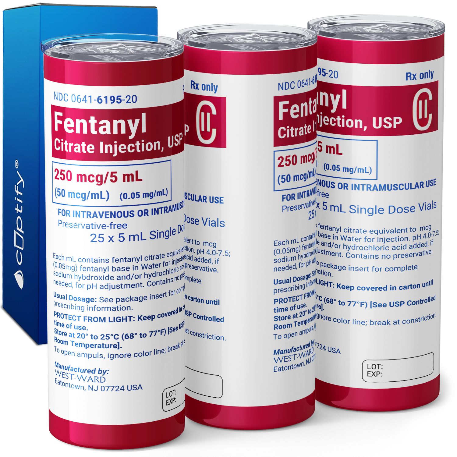 Fentanyl Citrate Injection 20oz Skinny Tumbler