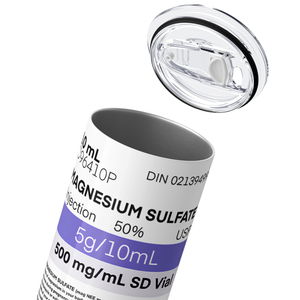 Magnesium Sulfate Purple 20oz Skinny Tumbler