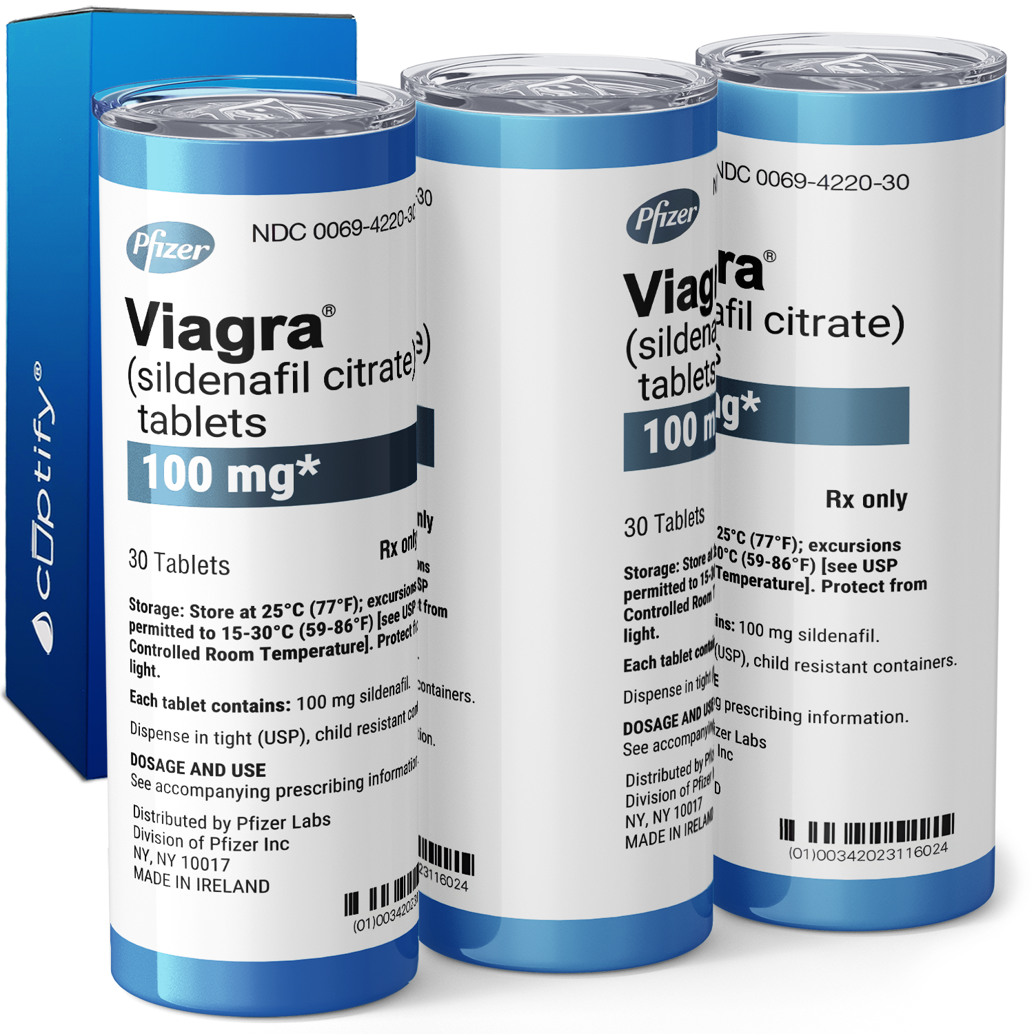 Viagra 20oz Skinny Tumbler