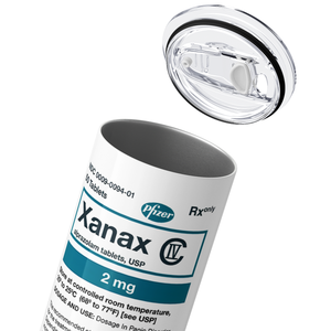 Xanax Teal 20oz Skinny Tumbler