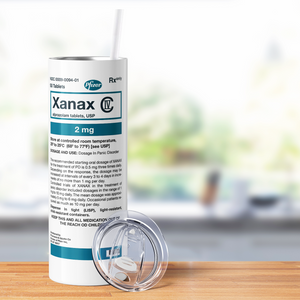 Xanax Teal 20oz Skinny Tumbler