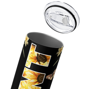 Aunt in Sunflowers 20oz Skinny Tumbler