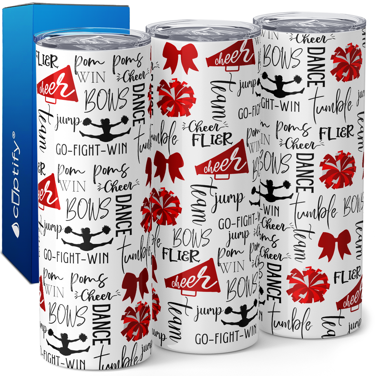 Cheer Words 20oz Skinny Tumbler