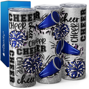 Cheerleader Cheer Pom Pom 20oz Skinny Tumbler