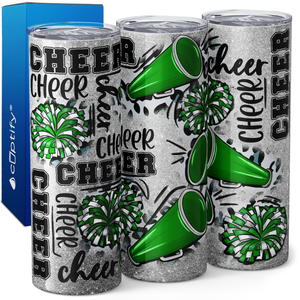 Cheerleader Cheer Pom Pom 20oz Skinny Tumbler