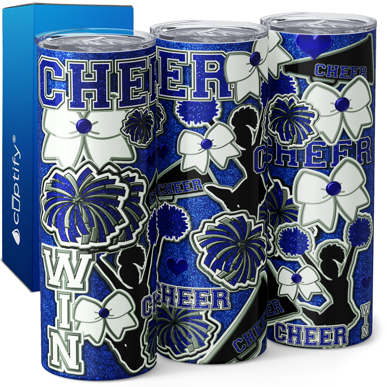 Cheerleader Cheering 20oz Skinny Tumbler