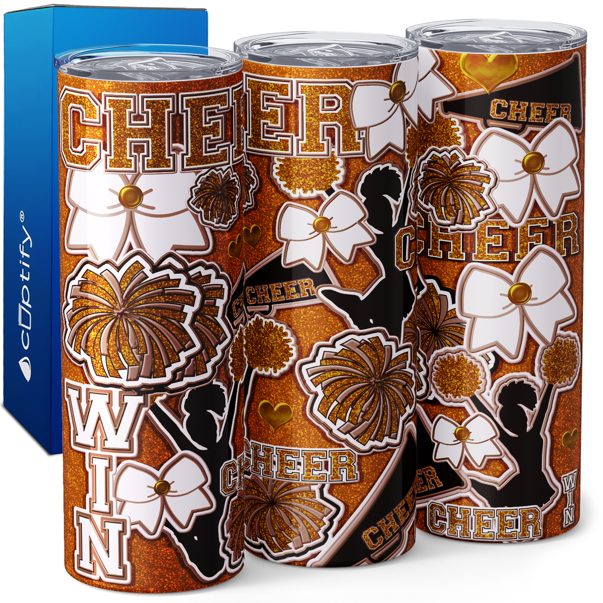 Cheerleader Cheering 20oz Skinny Tumbler