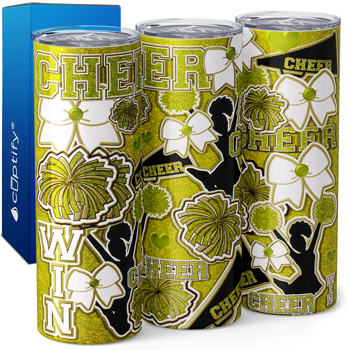 Cheerleader Cheering 20oz Skinny Tumbler