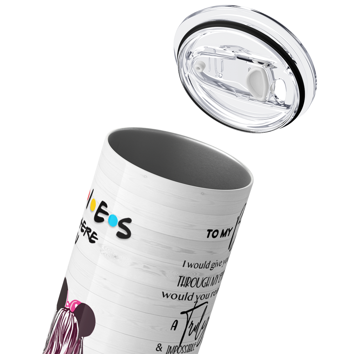 Besties I'll Be There For You 20oz Skinny Tumbler