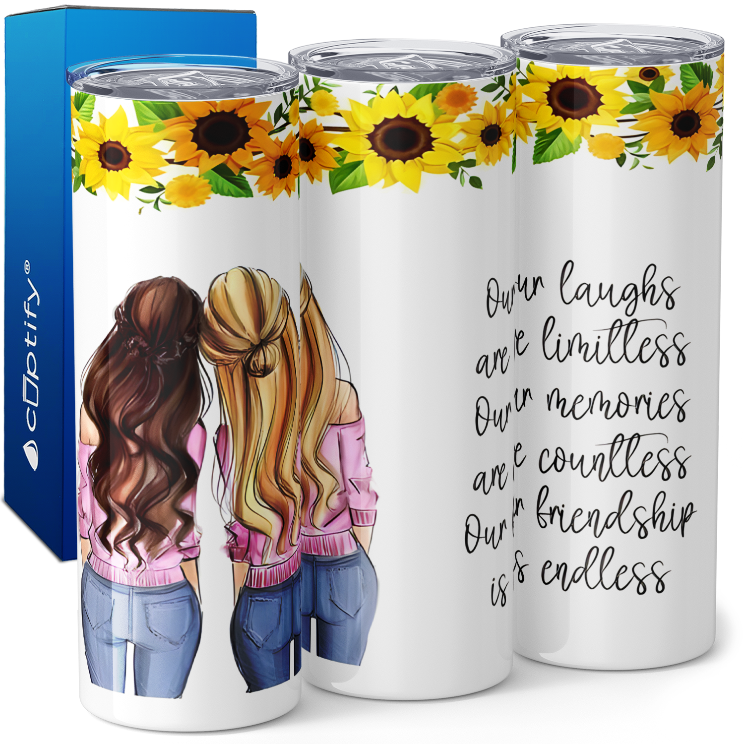 Our Laughs are Limitless 20oz Skinny Tumbler