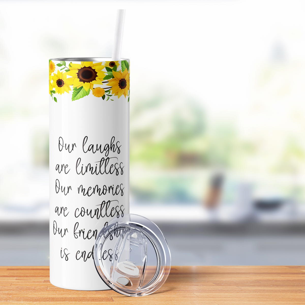 Our Laughs are Limitless 20oz Skinny Tumbler