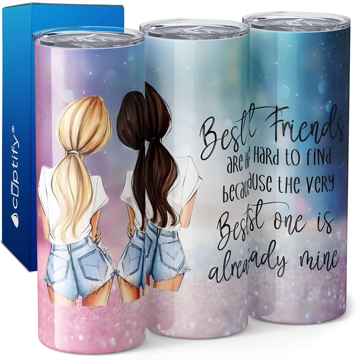 Best Friends are Hard To Find 20oz Skinny Tumbler