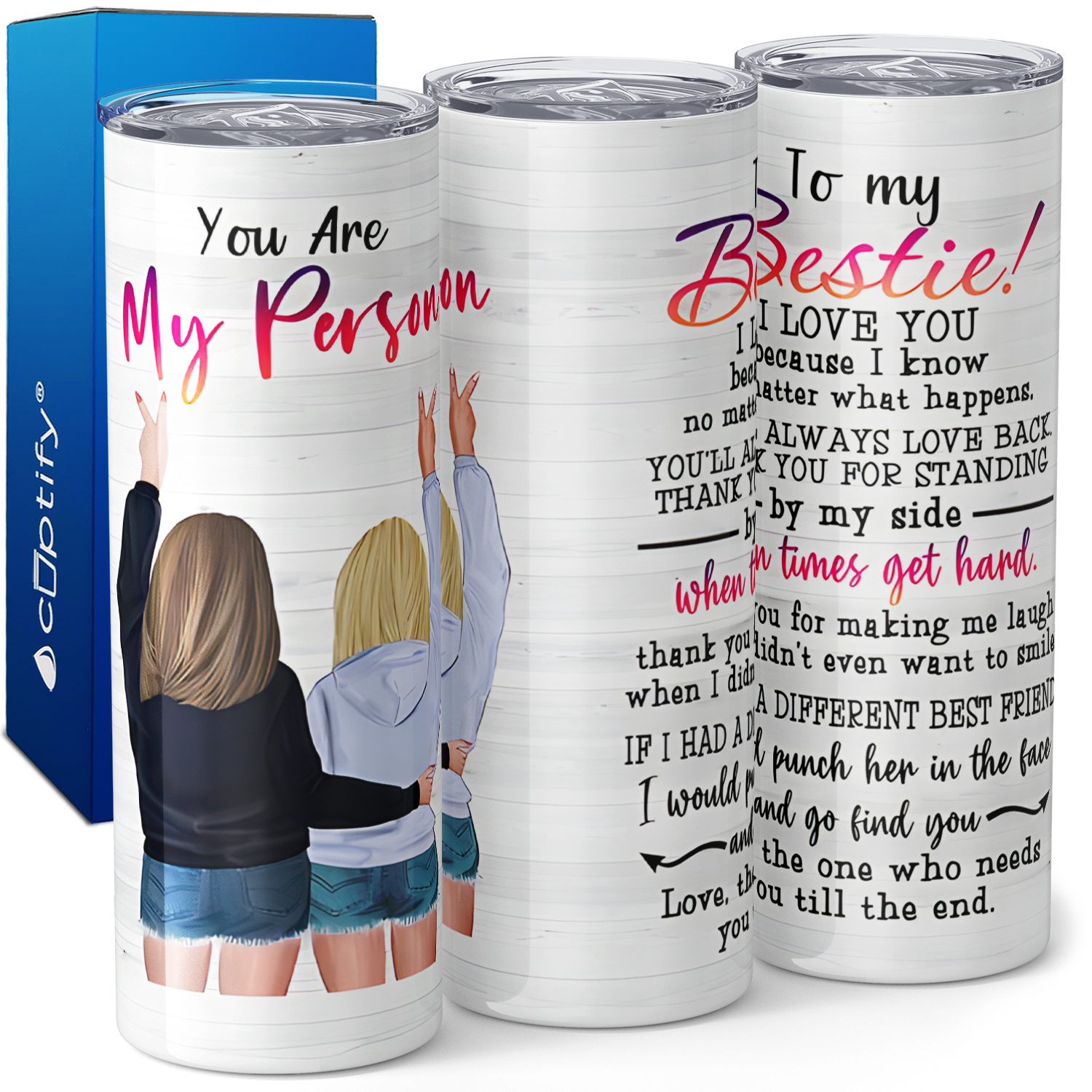 You Are My Person 20oz Skinny Tumbler
