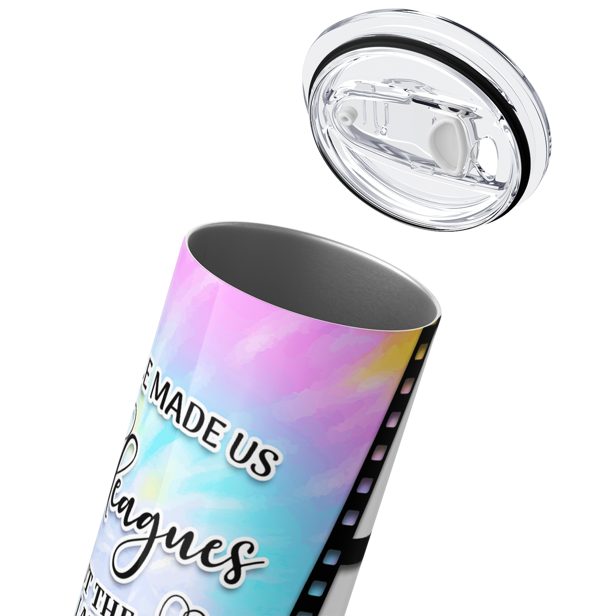 Personalized Photo Film Strip Chance Made Us Colleagues 20oz Skinny Tumbler