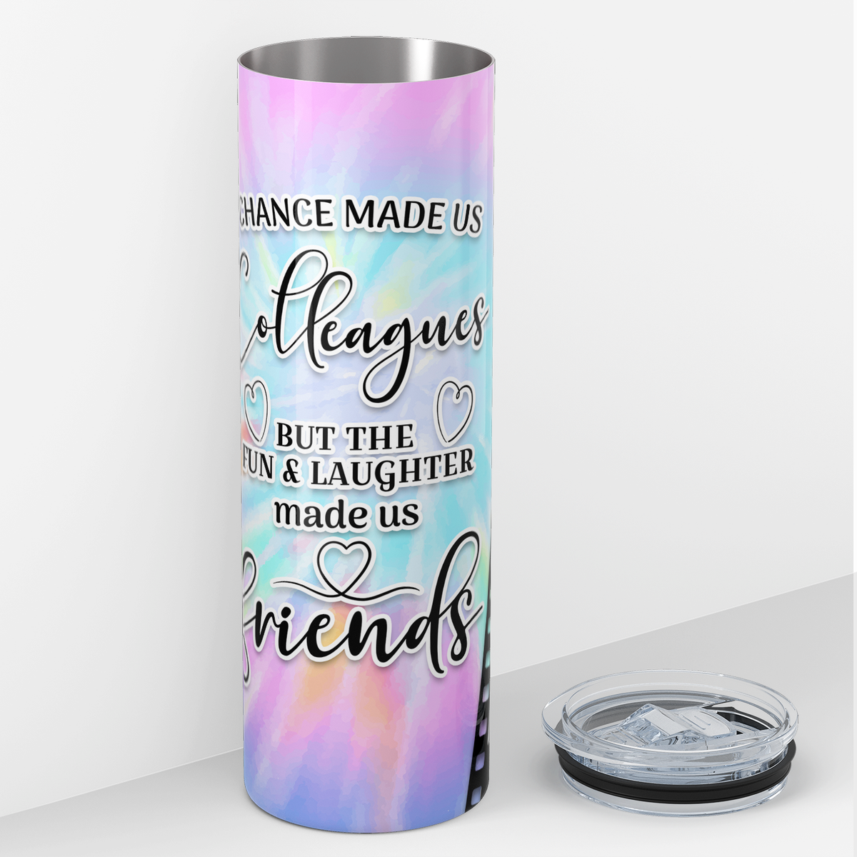 Personalized Photo Film Strip Chance Made Us Colleagues 20oz Skinny Tumbler