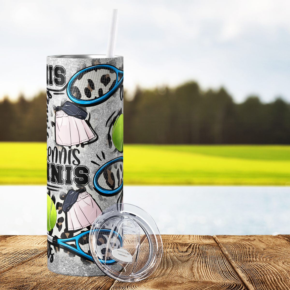 Tennis 20oz Skinny Tumbler