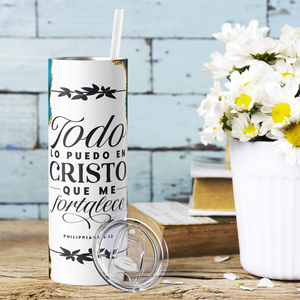 Todo Lo Puedo En Cristo Philippians 4:13 20oz Skinny Tumbler