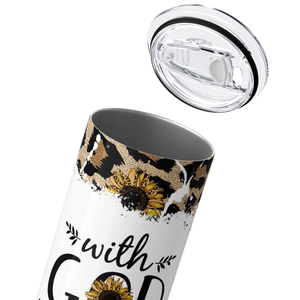 With God All Things Are Possible Matthew 19:26 20oz Skinny Tumbler