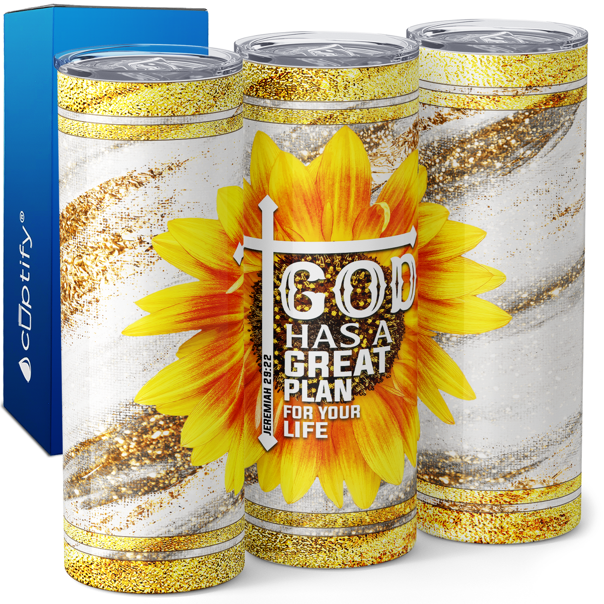 God Has A Great Plan For Your Life 20oz Skinny Tumbler