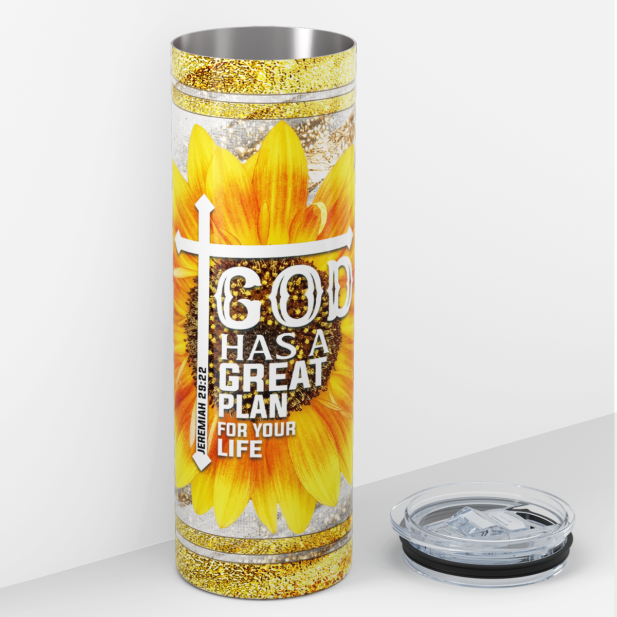 God Has A Great Plan For Your Life 20oz Skinny Tumbler