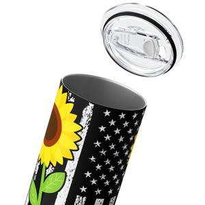 Personalized Dispatcher Sunflower 20oz Skinny Tumbler