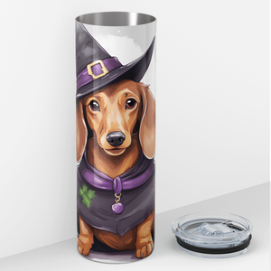 Cute Halloween Dachshund 20oz Skinny Tumbler