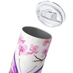 Butterfly Sakura Tree 20oz Skinny Tumbler