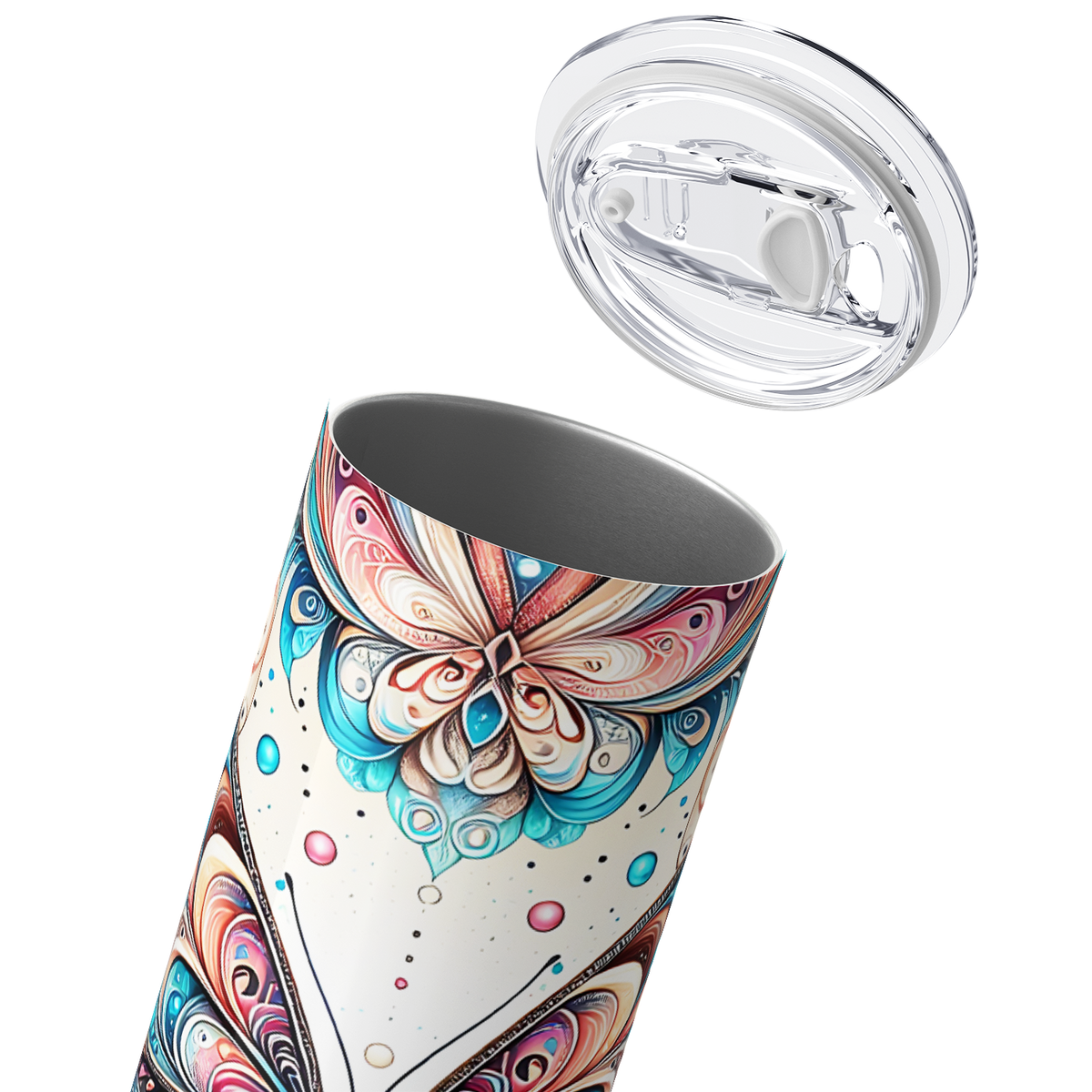 Majestic Butterfly 20oz Skinny Tumbler