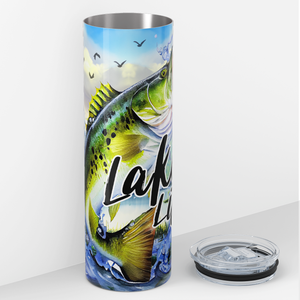 Lake Life Fish 20oz Skinny Tumbler