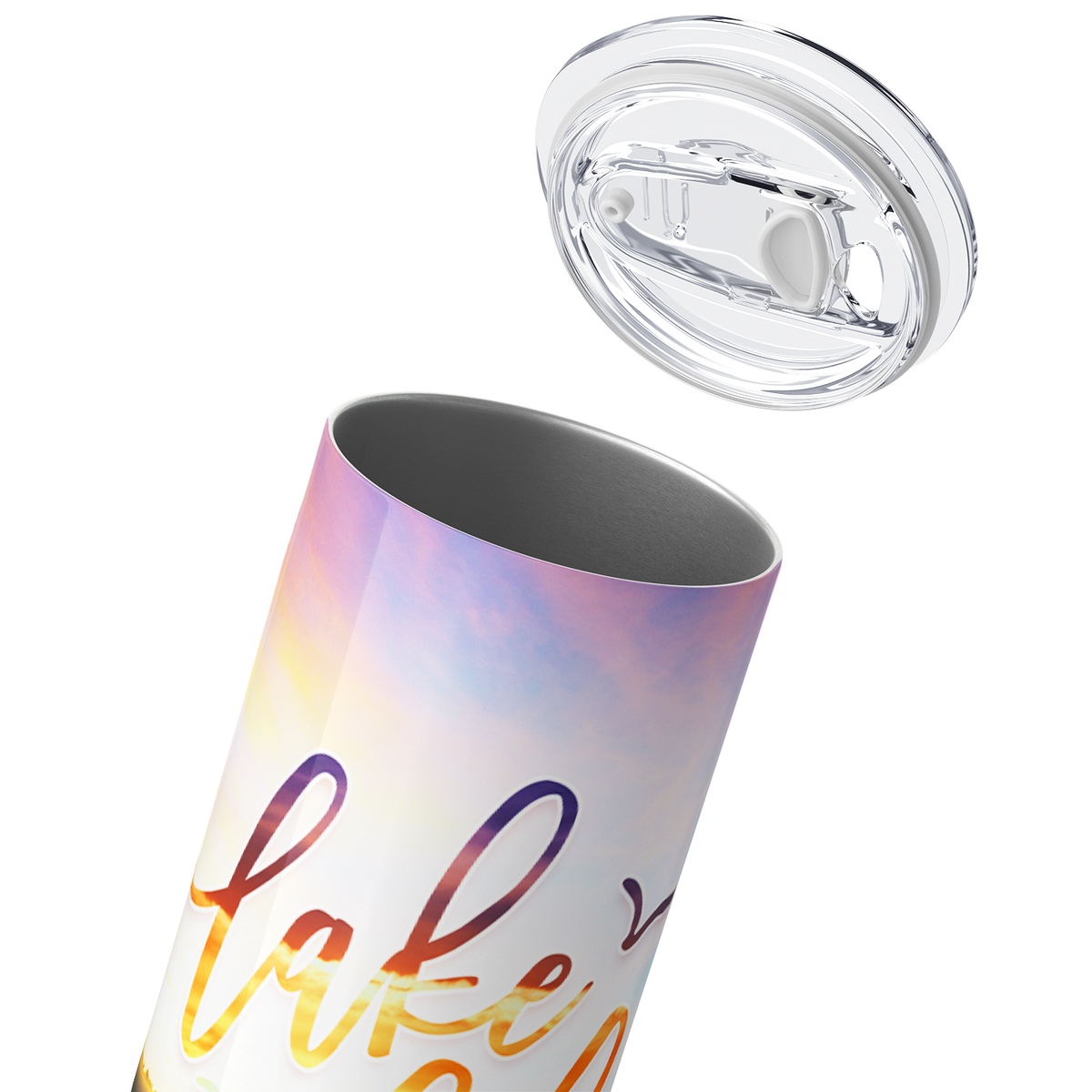Lake Life Sunset 20oz Skinny Tumbler