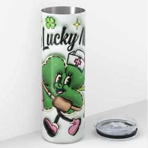 One Lucky Nurse Inflated Balloon 20oz Skinny Tumbler