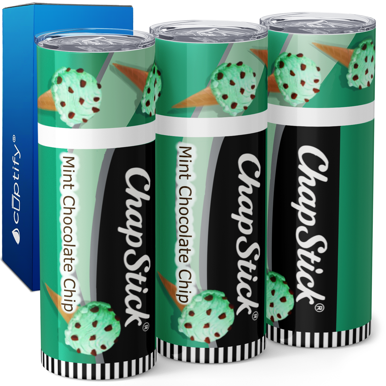 Bitch Stick Mint Chocolate 20oz Skinny Funny Tumbler