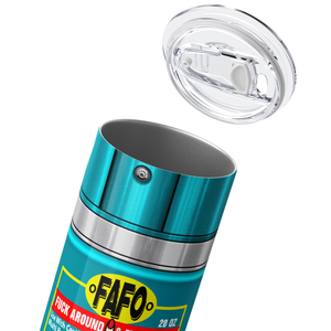Asshole Replellent Coconut and Pineapple Teal 20oz Skinny Funny Tumbler