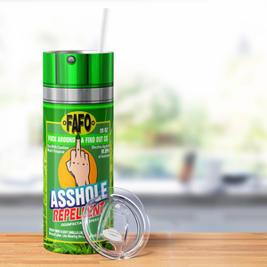 Asshole Replellent Manual Labor 20oz Skinny Funny Tumbler