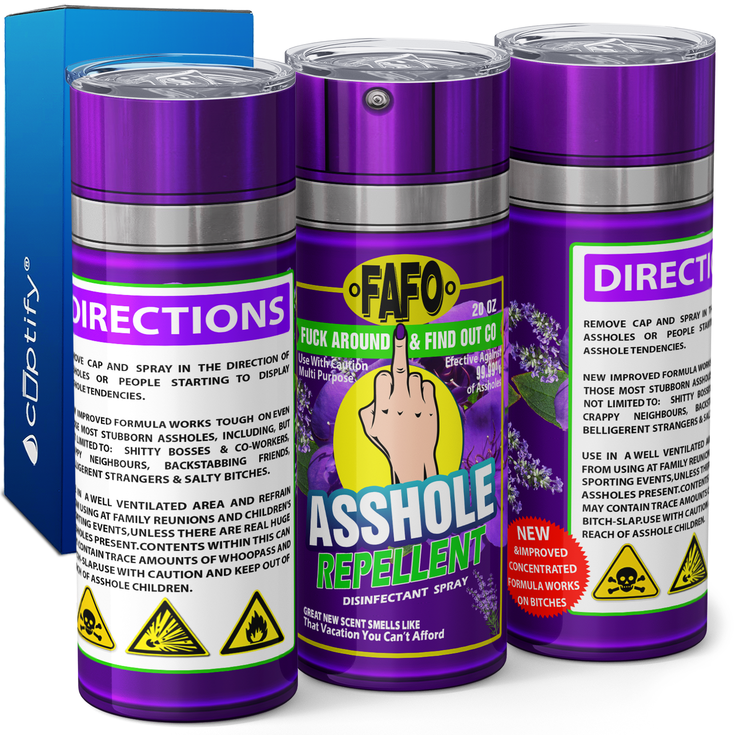 Asshole Replellent That Vacation You Can't Afford 20oz Skinny Funny Tumbler