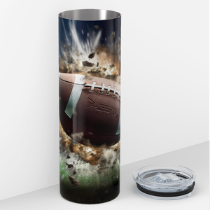 Footbal Break Thru on Field 20oz Skinny Tumbler