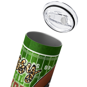 Football Classy until Kickoff 20oz Skinny Tumbler