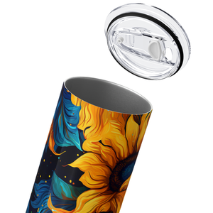 Sunflowers Like Painting 20oz Skinny Tumbler